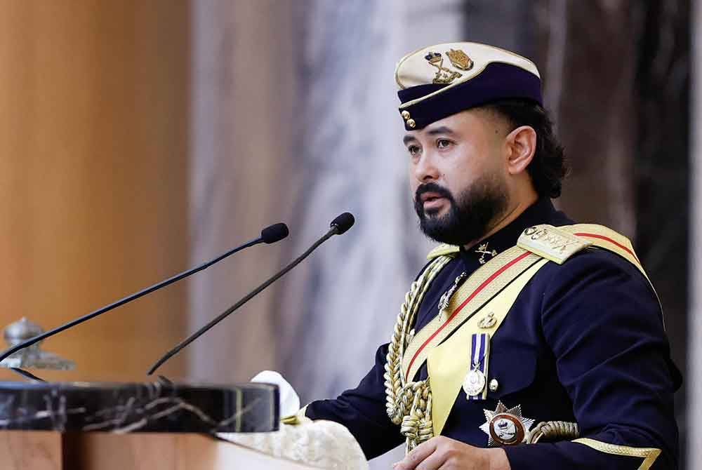 Tunku Mahkota Ismail bertitah ketika merasmikan Pembukaan Sidang DUN Johor ke-15 di Bangunan Sultan Ismail pada Khamis.