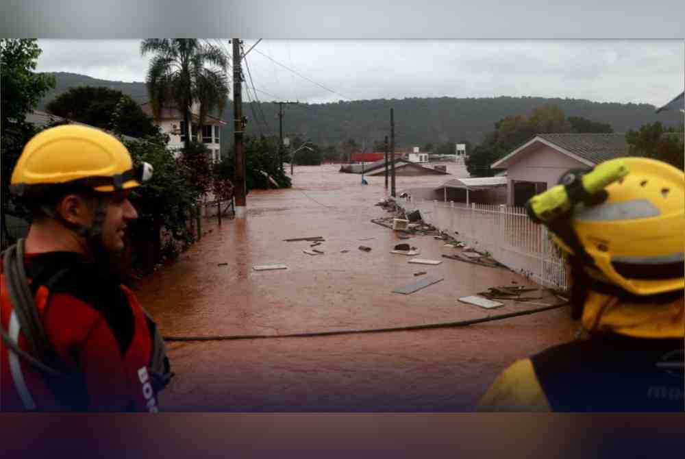 Angka kematian akibat banjir di negeri Rio Grande do Sul di selatan Brazil telah meningkat kepada 107 orang. Foto Reuters.