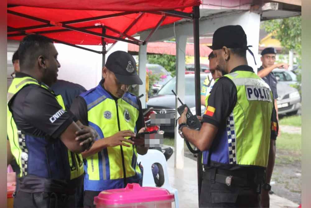 Polis melakukan pemantauan sepanjang proses kempen PRK KKB yang bermula 27 April lalu. Foto Polis Selangor