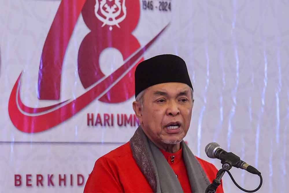 Kenyataan media bertarikh 12 Mei 2024, yang kononnya dikeluarkan atas nama Ahmad Zahid adalah palsu. Foto Bernama