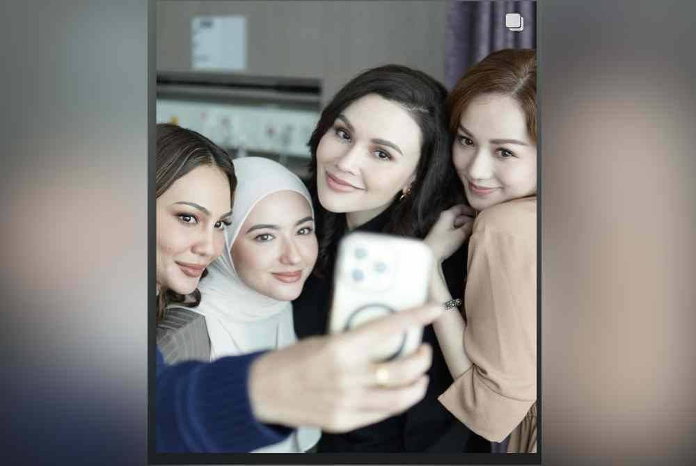 Sarimah banyak meluangkan masa bersama Nadia Brian (kiri), Hanna Delisha dan Sophia Albakrabah bagi menghidupkan watak mereka lebih berkesan.