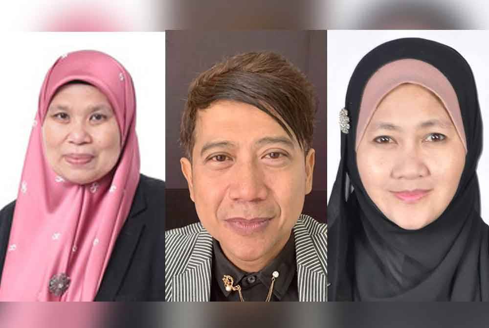 Gambar dari kiri: Mahanom, Hamdan Daniel dan Siti Ruzita.