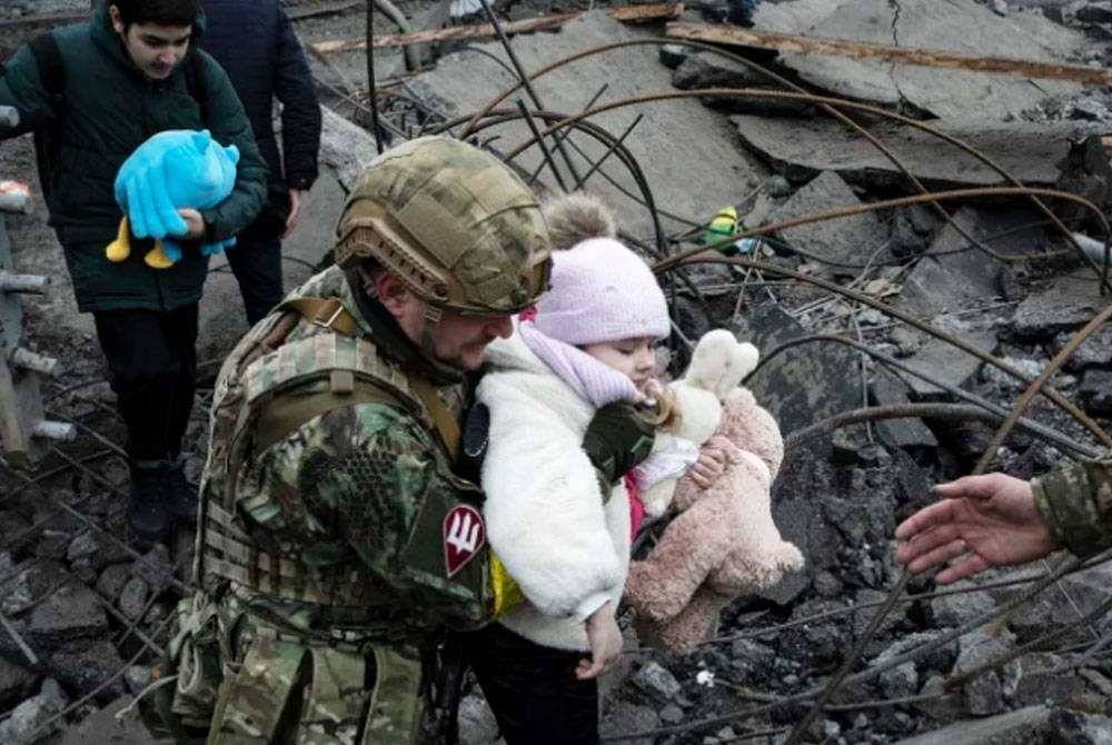 Hampir 2,000 kanak-kanak di Ukraine terbunuh atau cedera sejak peningkatan perang lebih dua tahun lepas. Gambar fail. Agensi