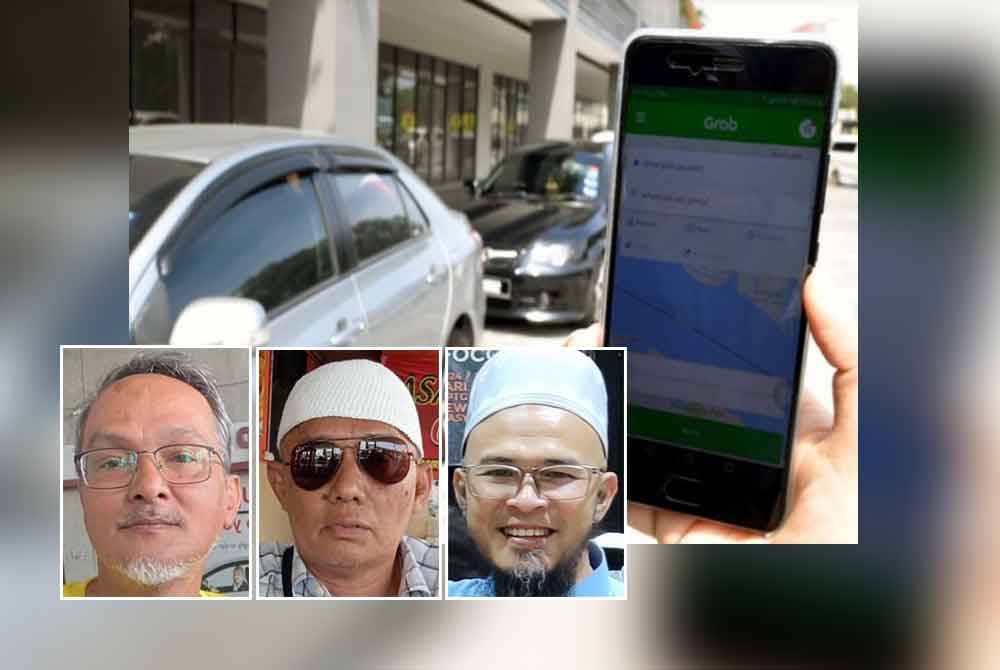 Persaingan harga dalam kalangan penyedia perkhidmatan e-hailing menyebabkan pemandu kurang pendapatan. Gambar kecil dari kiri: Norzabidi, Mohd Kamal, Ikmal