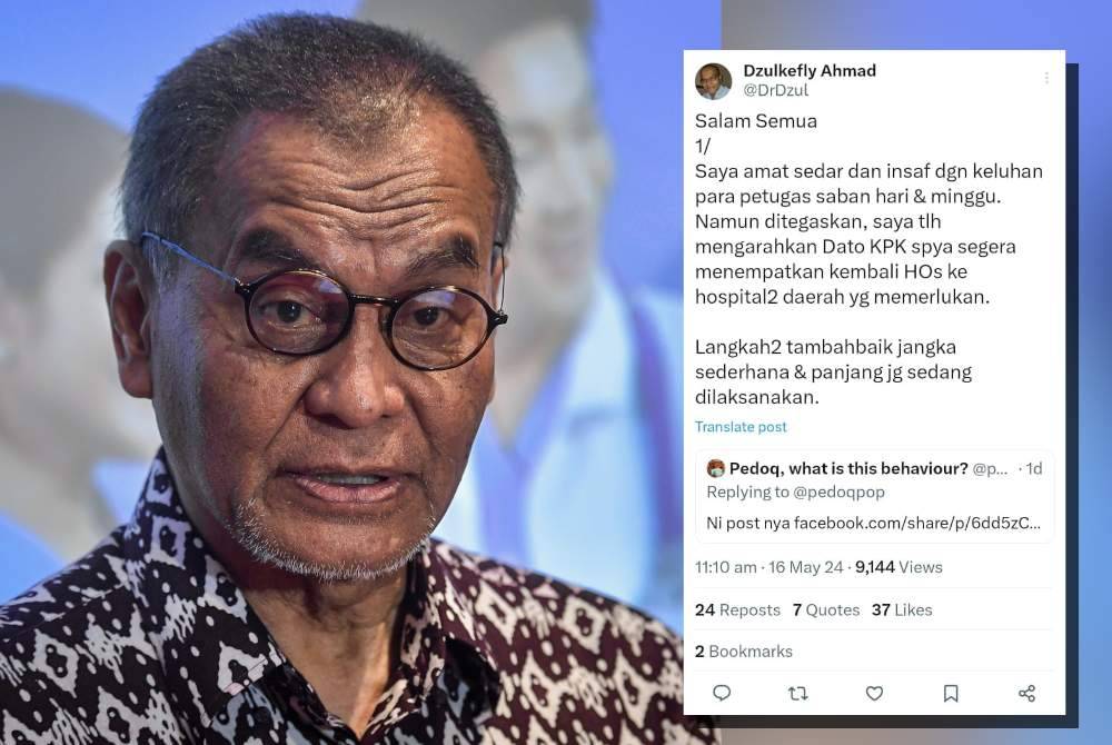 Kenyataan Dr Dzulkefly.