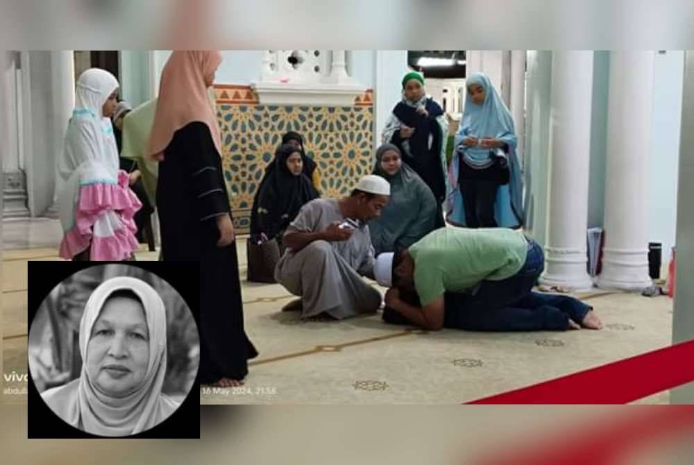 Seorang jemaah meninggal dunia selepas menunaikan solat Maghrib secara berjemaah di Masjid Zahir, di sini, pada Khamis. Foto Ihsan Masjid Zahir (Gambar kecil: Rosnah)