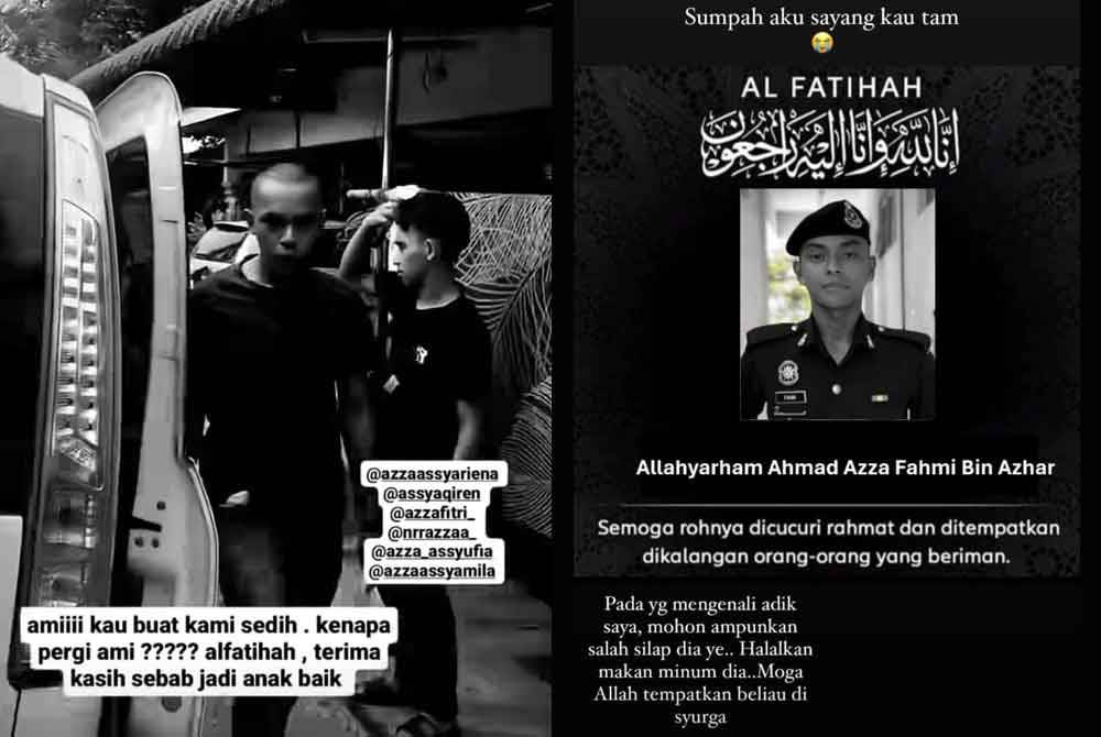 Kakak-kakak Ahmad Azza Fahmi meluahkan rasa sedih atas kehilangan adik kesayangannya.