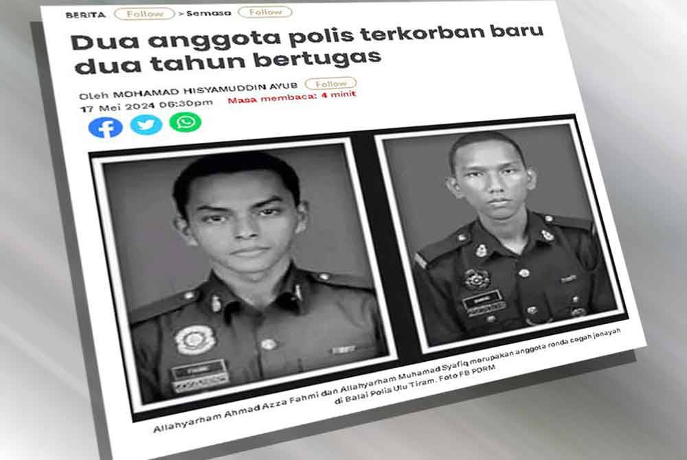 Laporan Sinar Harian pada Jumaat.