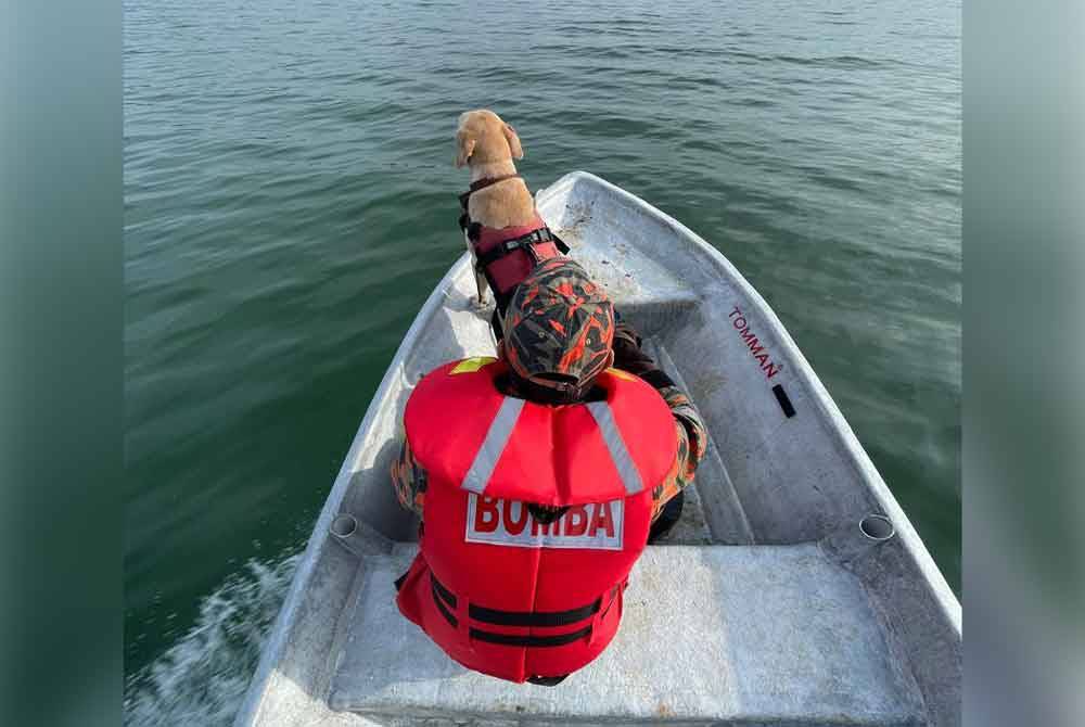 Operasi mencari pemancing diteruskan pada hari ketiga di Empangan Tasik Pedu, pada Sabtu. - Foto: Bomba