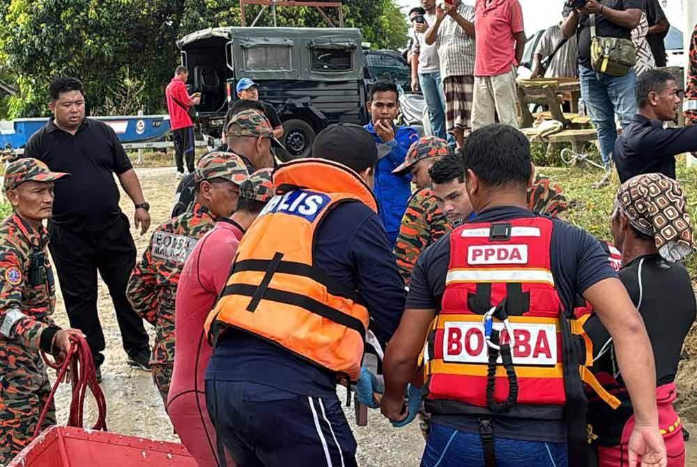 Mayat mangsa ditemui anggota penyelamat jam 9 pagi pada Sabtu pada jarak 500 meter dari lokasi kejadian.