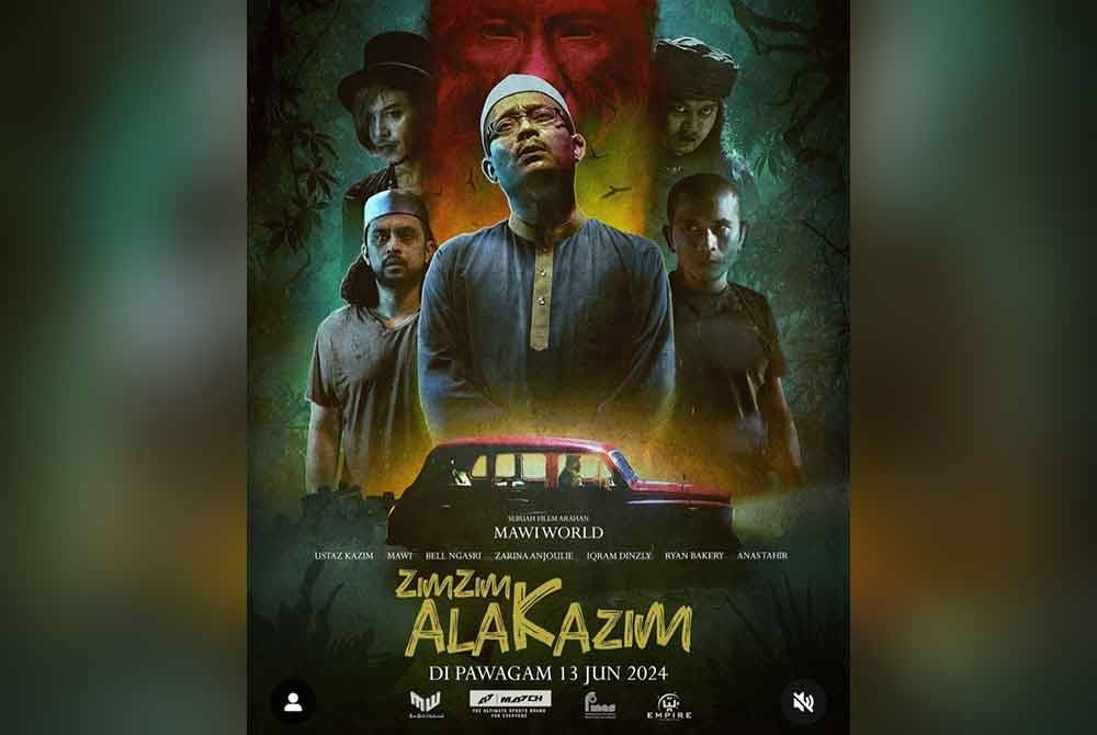 Kisah Ustaz Kazim yang pernah berdepan penyakit misteri telah memberi inspirasi kepada syarikat produksi Mawi World Entertainment untuk diangkat menjadi sebuah filem berjudul Zim Zim Ala Kazim. Foto: Instagram cahayaasmawi