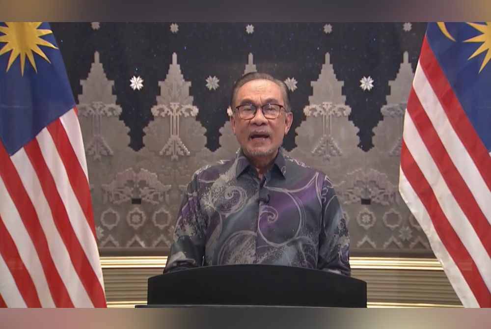 Anwar ketika menyampaikan Perutusan Negara yang disiarkan secara langsung di semua saluran media tempatan pada Selasa.