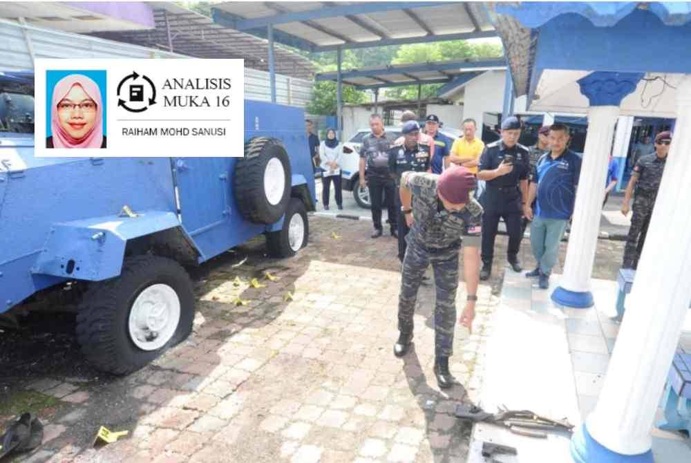 Dua anggota polis maut dalam serangan di Balai Polis Ulu Tiram pada 17 Mei lalu.