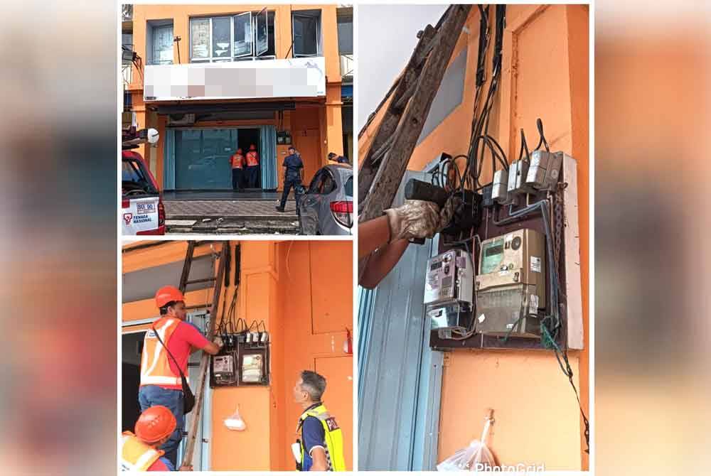 TNB membuat Pemotongan elektrik kedai kopi yang dikesan menjalankan aktiviti judi dalam talian.