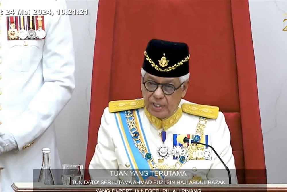 Fuzi menyampaikan ucapan perasmian di Majlis Perasmian Mesyuarat Pertama Penggal Kedua Dewan Undangan Negeri Pulau Pinang ke-15 pada Jumaat.