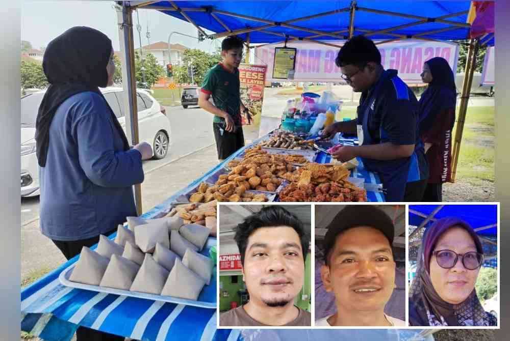 Golongan peniaga sambut baik bantuan tunai tetapi memerlukan penjelasan lanjut. Gambar kecil dari kiri: Mohamad Safik, Mohd Azahari, Norhayati