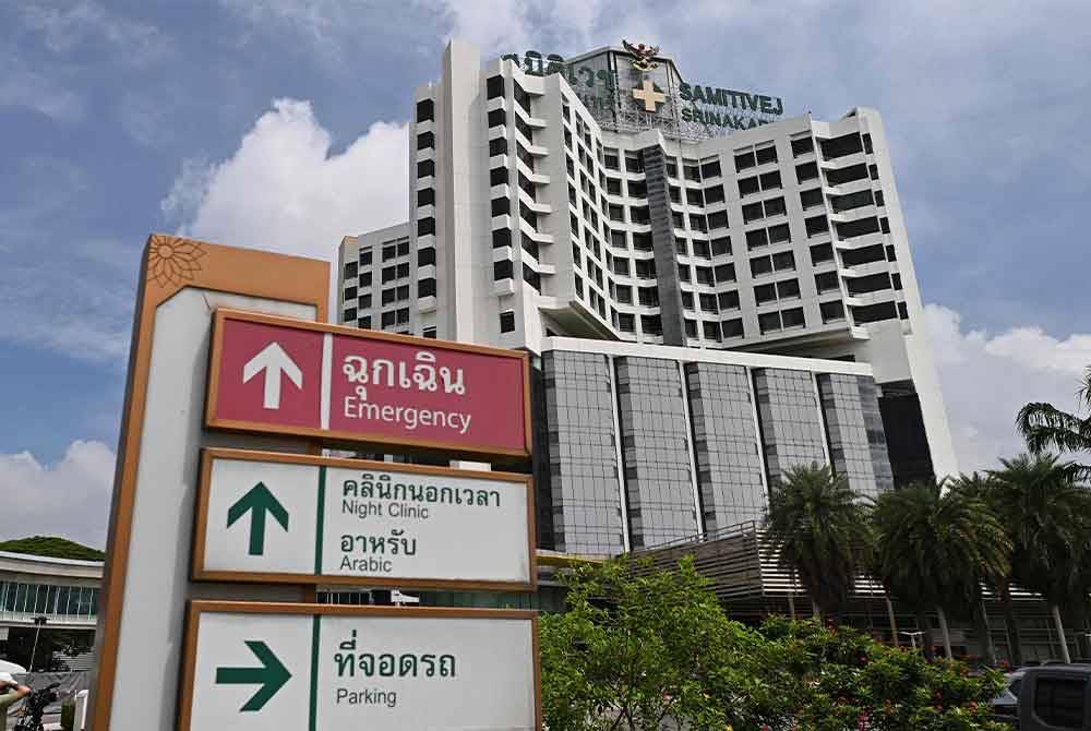 Tujuh rakyat Malaysia, masing-masing dirawat di Hospital Samitivej Srinakarin dan Hospital Samitivej Sukhumvit sudah dipindahkan ke wad biasa. Foto AFP