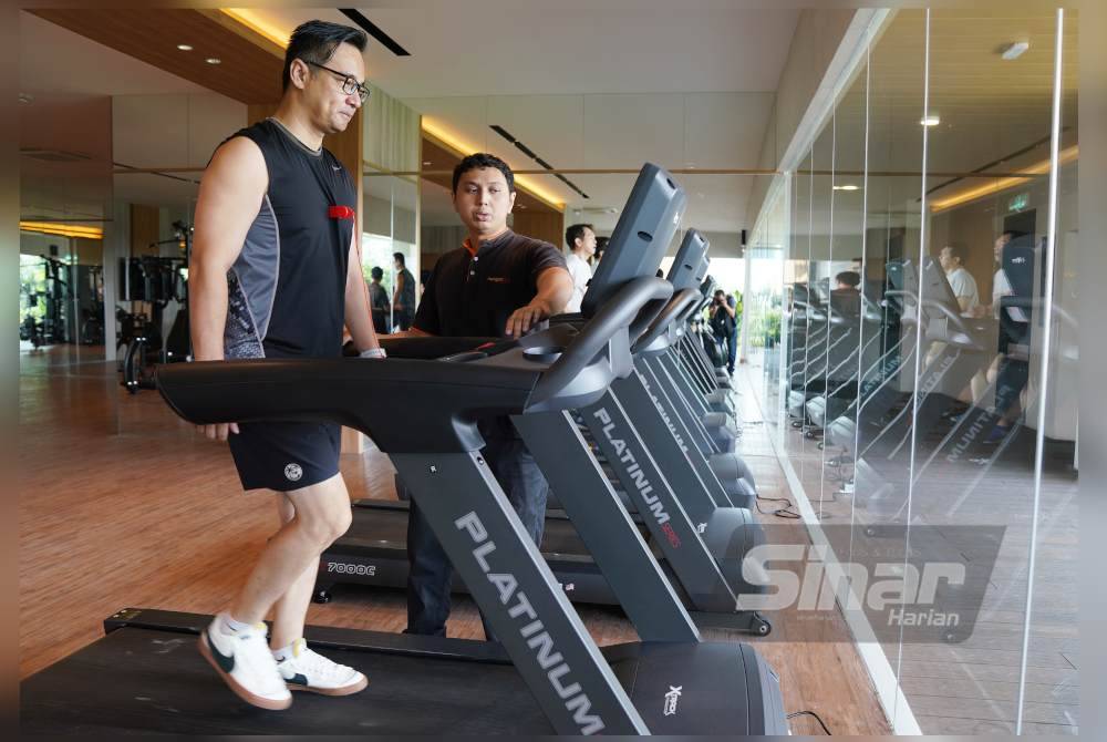 Kemudahan peralatan gym terkini turut disediakan kepada pemilik unit kondominium GEMS Residences. Foto Sinar Harian-ROSLI TALIB