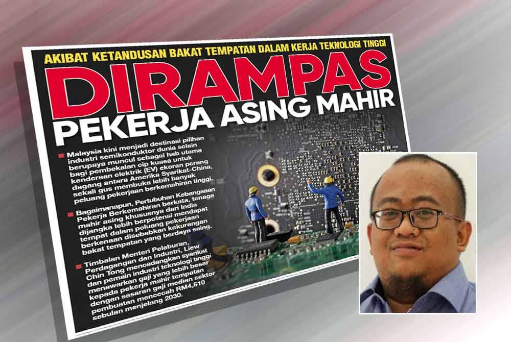 Laporan muka depan Sinar Harian pada Khamis. Gambar kecil: Mohammad Rizan