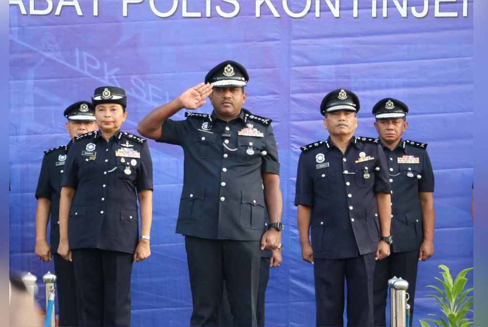 Hussein semasa Perhimpunan Bulanan di IPK Selangor pada Khamis. - Foto: Polis Selangor