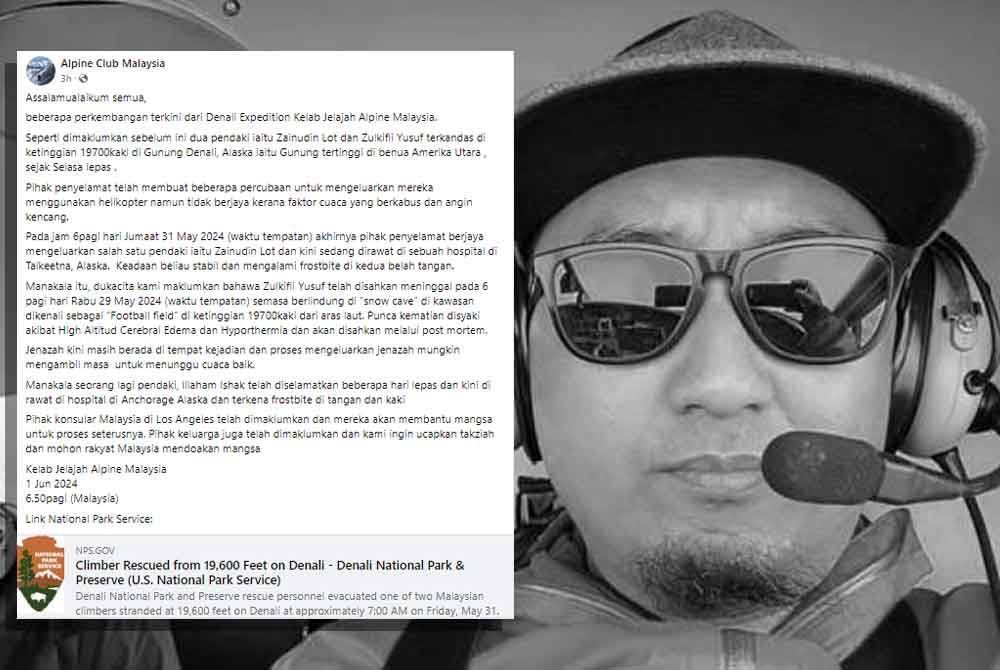 Siaran di Facebook Kelab Jelajah Alpine (KJA) pada Sabtu