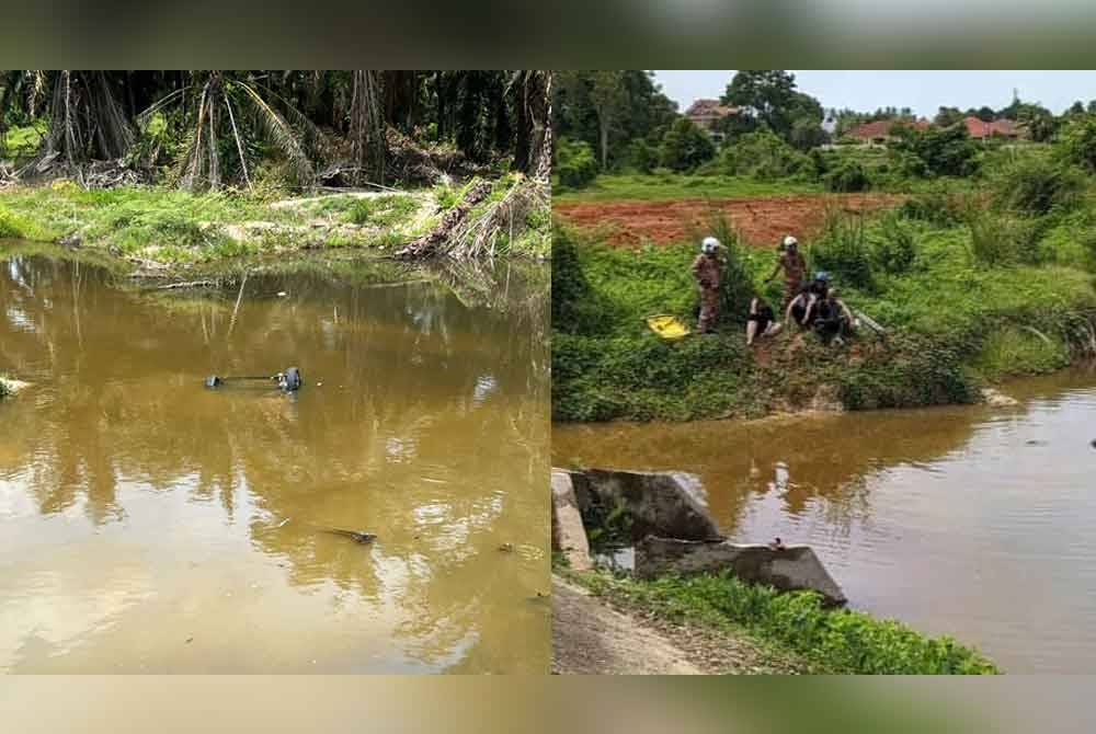 Mangsa berjaya diselamatkan oleh orang awam dan anggota keselamatan selepas kereta dipandunya terjunam ke dalam sungai di Kampung Amer, Besut pada pagi Ahad.