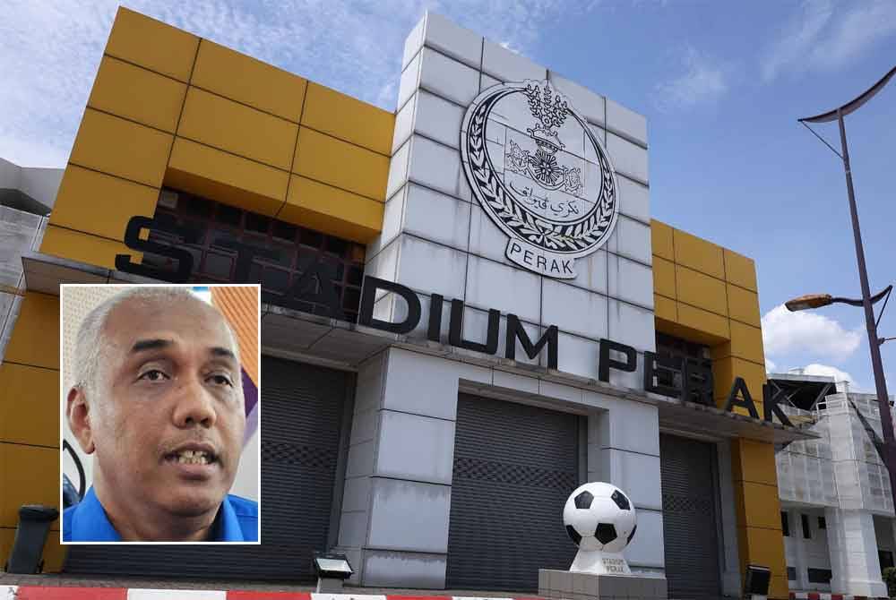 Stadium Perak akan dinaik taraf November depan. Gambar kecil: Khairudin