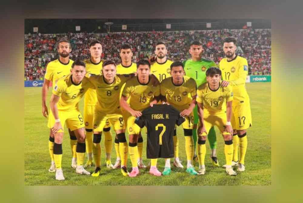 Harimau Malaya melonjak daripada kedudukan 138 ke 135 dalam ranking FIFA. Foto FAM