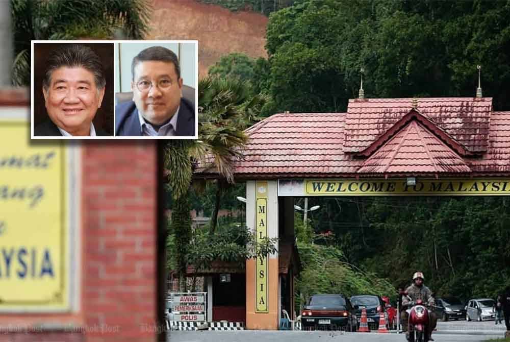 Bandar kembar Thailand-Malaysia dijangka memberi manfaat kepada kedua-dua negara dari sudut ekonomi. Gambar kecil: Phumtham Vechayachai dan Wannapong Kocharat