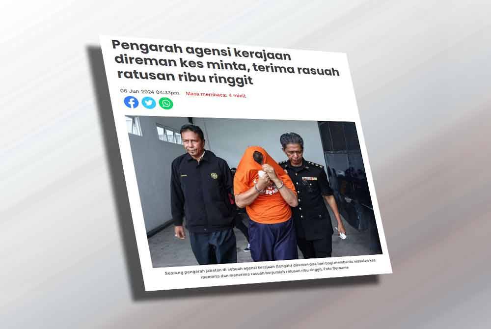 Laporan Sinar Harian pada Khamis lalu.