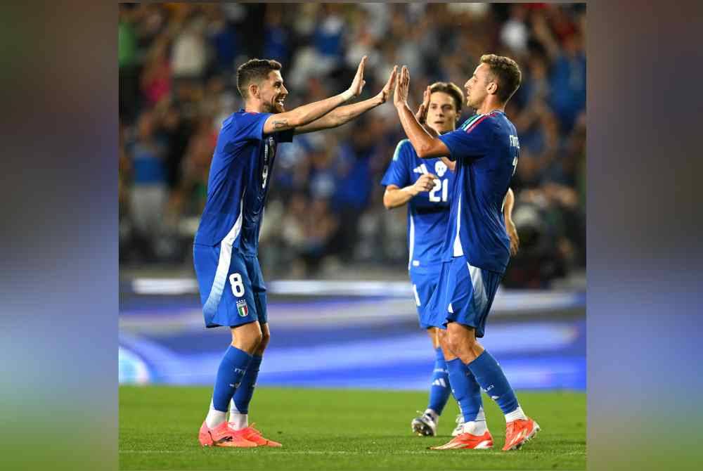 Frattesi penjaring gol tunggal Itali ketika berdepan Bosnia Herzegovina. Foto Agensi