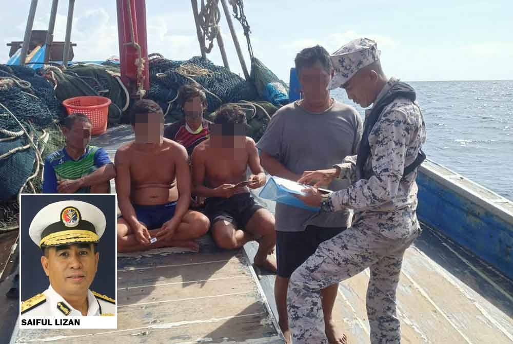 Maritim Malaysia mengesan kegiatan penyeludupan diesel di tengah laut hasil tindakan operasi dan pemeriksaan Op Tiris.