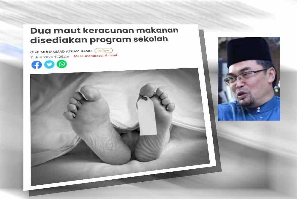 Laporan Sinar Harian pada Selasa. Gambar kecil: Mohd Shahzihan