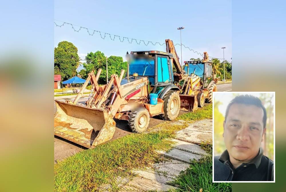 Pemilik jentera korek kaut dan lori dari Besut terpaksa menaikkan kadar sewa kenderaan tersebut susulan penarikan subsidi diesel. Gambar kecil: Shariman