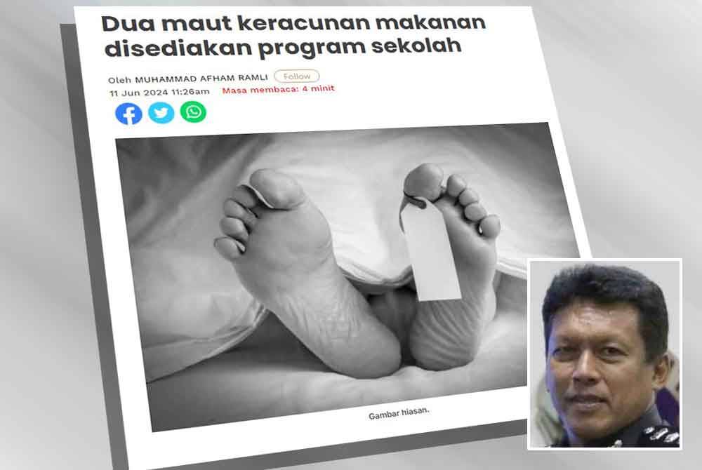 Laporan Sinar Harian pada Selasa.Gambar kecil: Noor Ariffin Mohamad Nasir