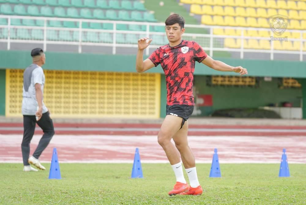 Syafiq giat menjalani sesi pemulihan kecederaan hamstring di Stadium Darul Aman baru-baru ini. Foto KDA FC