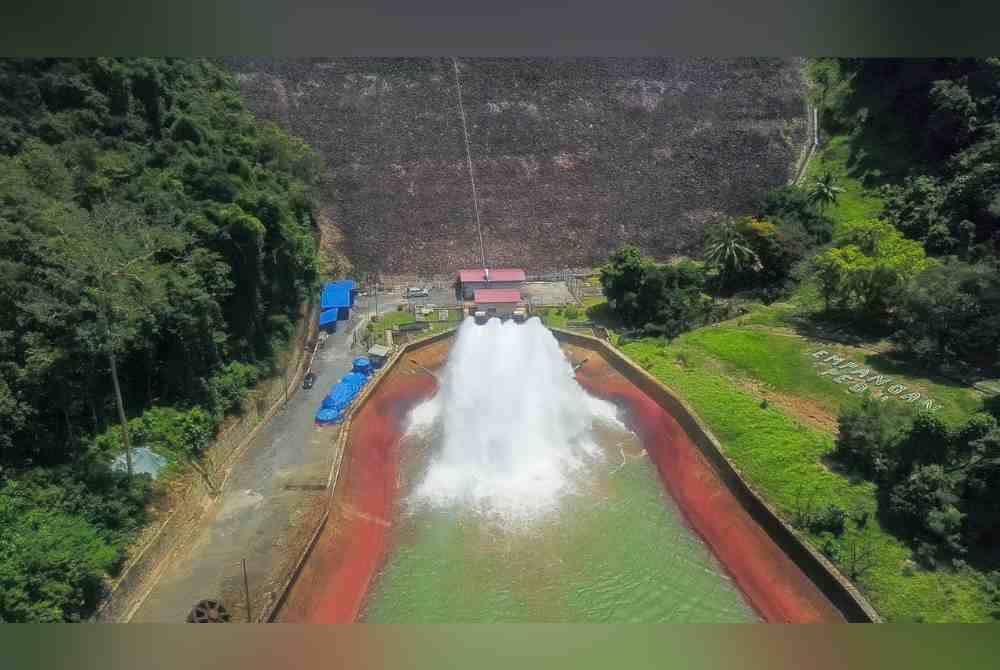 Kapasiti Empangan Pedu setakat ini adalah sebanyak 56.89 peratus. Foto Mada