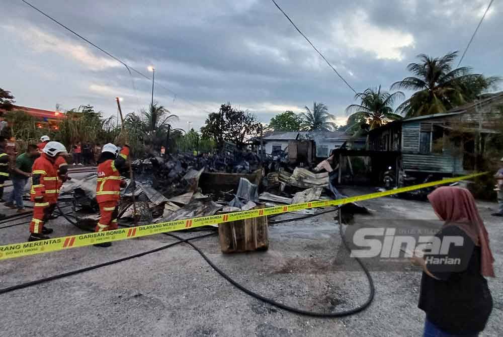 Zubaidah reda melihat kediaman musnah dalam kebakaran pada petang Khamis.