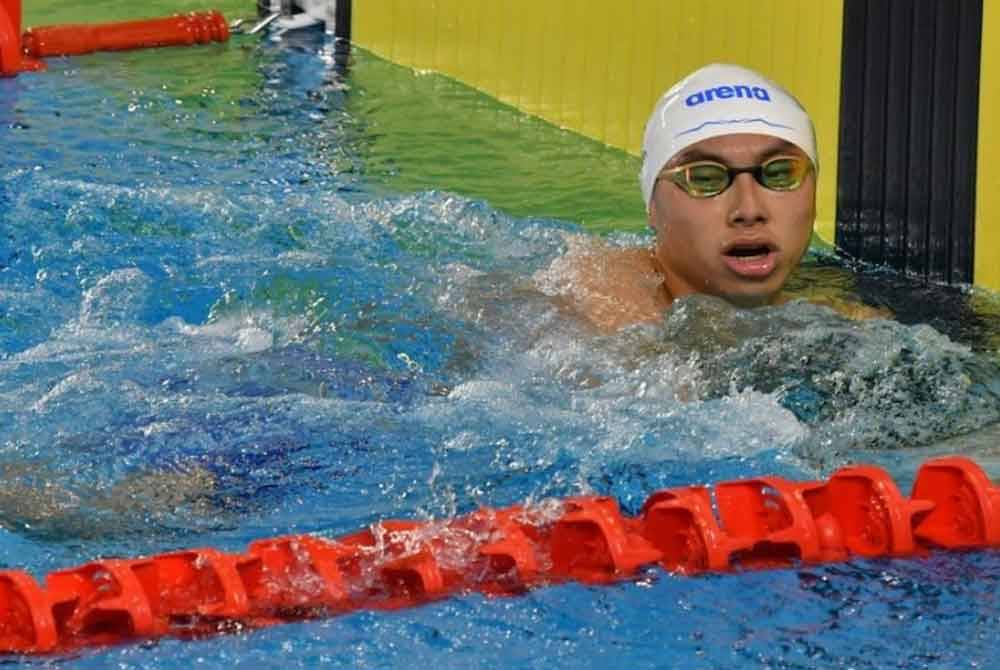 Khiew Hoe Yean berjaya menghadiahkan pingat emas buat negara selepas muncul juara acara 400 meter (m) gaya bebas di Kejohanan Renang Kebangsaan Singapura pada Sabtu. Foto fail Bernama