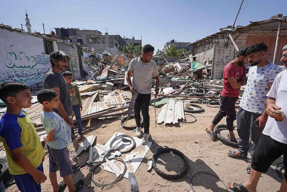 Rejim Israel terus menyerang kebanyakan kawasan di Rafah, terutamanya di kejiranan Tel al-Sultan di bahagian barat bandar itu sejak pagi Selasa. Foto AFP