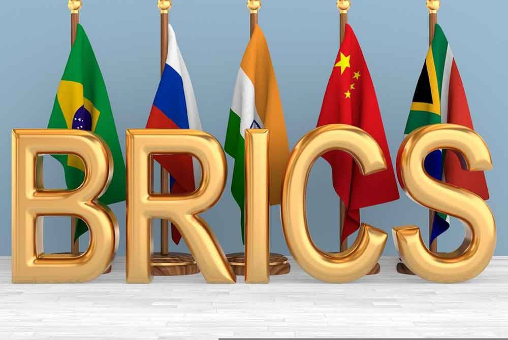 BRICS ditubuhkan pada 2009 sebagai platform kerjasama untuk ekonomi yang sedang pesat membangun merangkumi Brazil, Rusia, India dan China dengan Afrika Selatan menyertai kumpulan itu pada 2010. Foto: Agensi