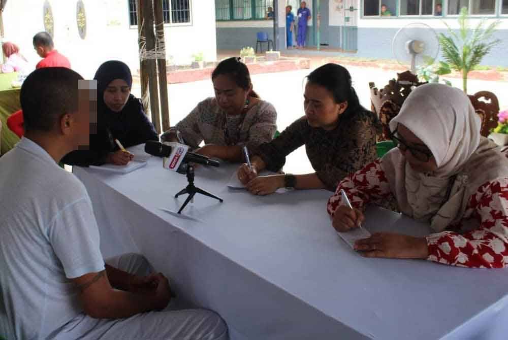 David ketika ditemui pemberita pada Majlis Jalinan Kasih Sempena Pesta Kaamatan dan Aidiladha di Penjara Pusat Kota Kinabalu.