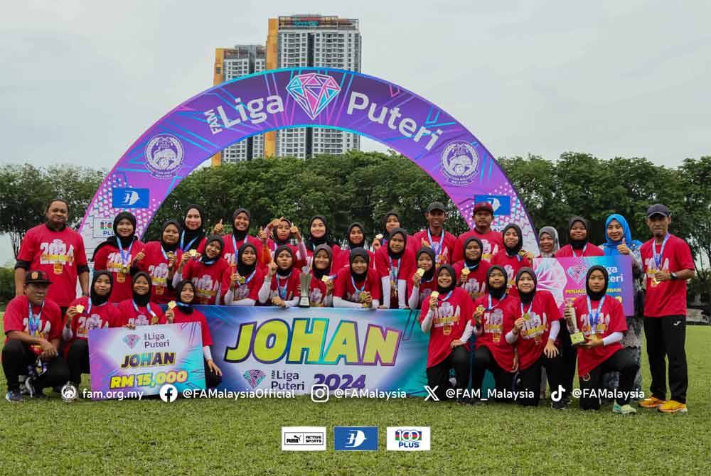 SSS Leopard FC dinobatkan sebagai juara keseluruhan Liga Bolasepak Puteri B-15 2024. Foto FAM