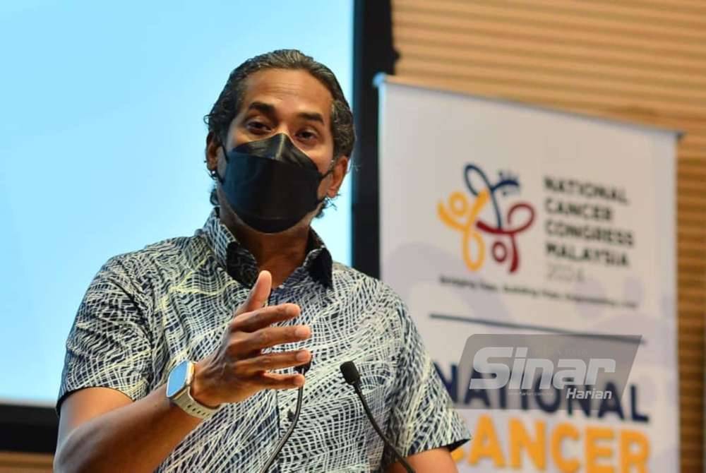 Khairy ketika berucap sempena Simposium Kesihatan NCCM 2024. Foto SINAR HARIAN/ASRIL ASWANDI SHUKOR