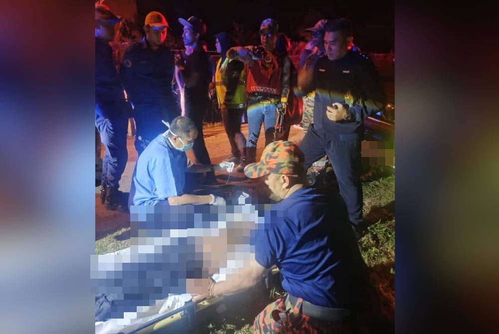 Pegawai perubatan mengesahkan mangsa telah meninggal dunia.