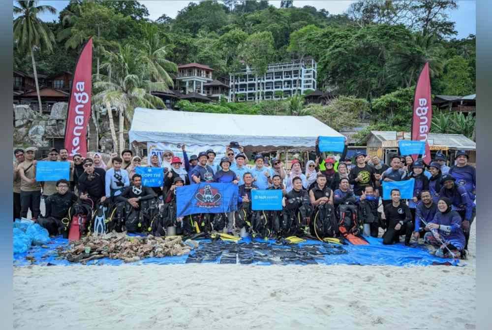 program Sukarelawan Antarabangsa Dive Against Debris (DAD) di Pulau Perhentian dianjurkan Syarikat pengurusan aset, Kenanga Investors Berhad