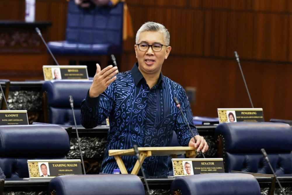 Tengku Zafrul Abdul Aziz pada Persidangan Dewan Rakyat sempena Mesyuarat Kedua, Penggal Ketiga Parlimen Kelima Belas di Bangunan Parlimen pada Khamis. Foto Bernama