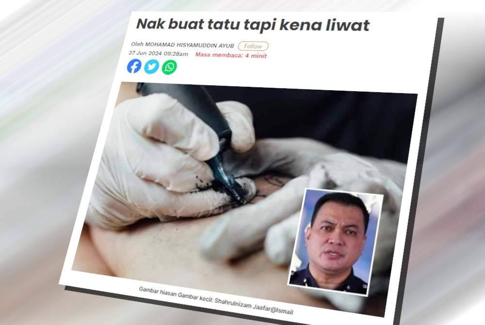 Pada Rabu, Sinar Harian melaporkan, seorang lelaki dipercayai menjadi mangsa liwat oleh pembuat tatu setelah dia tidak sedarkan diri apabila disapu minyak oleh suspek.