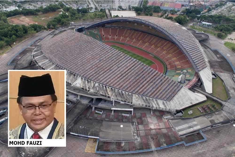 Proses perobohan Stadium Shah Alam boleh dilakukan pada bila-bila masa selepas syarikat pemaju mendapat permit kelulusan daripada MBSA. Gambar kecil: Mohd Fauzi