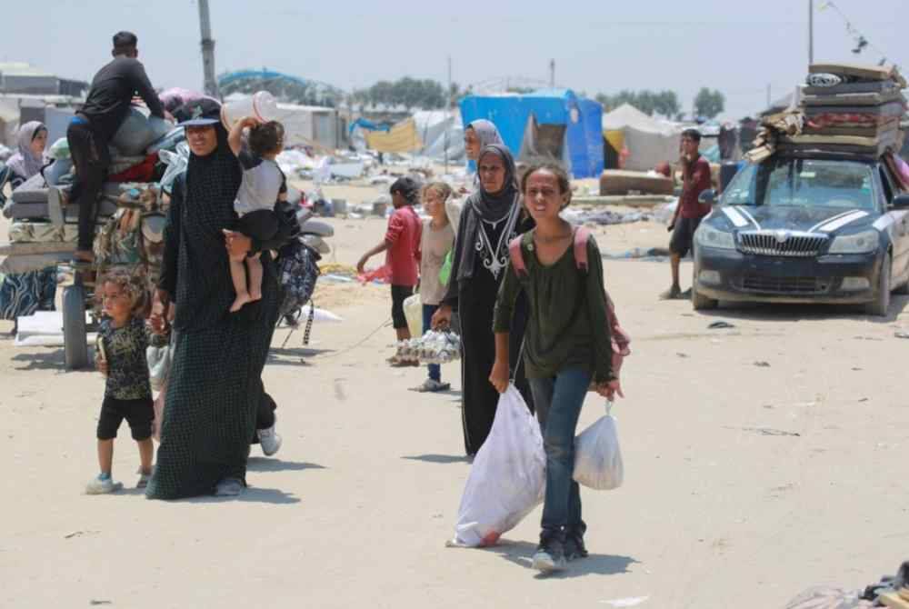 Serangan Israel yang berterusan di Semenanjung Gaza mencetuskan kebuluran dalam kalangan penduduk. Foto AFP